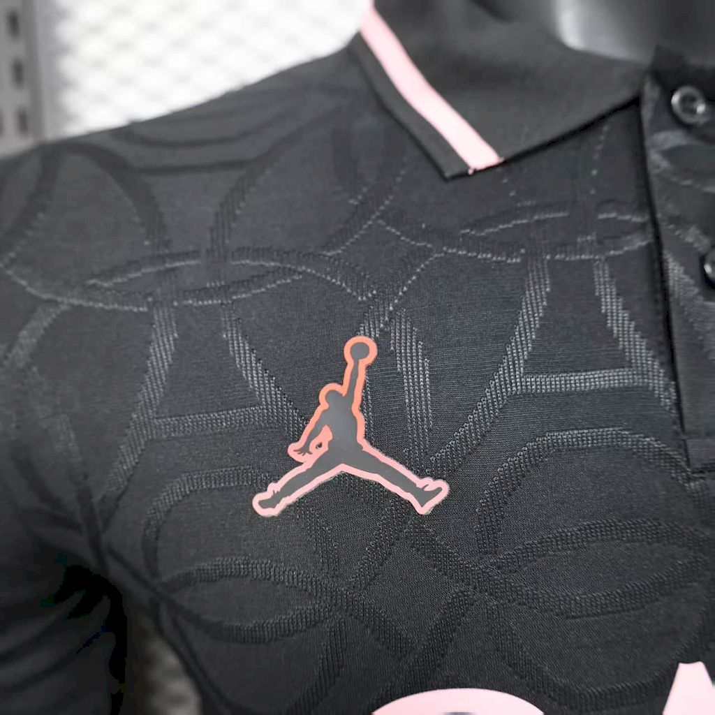 Paris Saint-Germain 2025/26 Camisola Polo Preta Versão Jogador – Homem