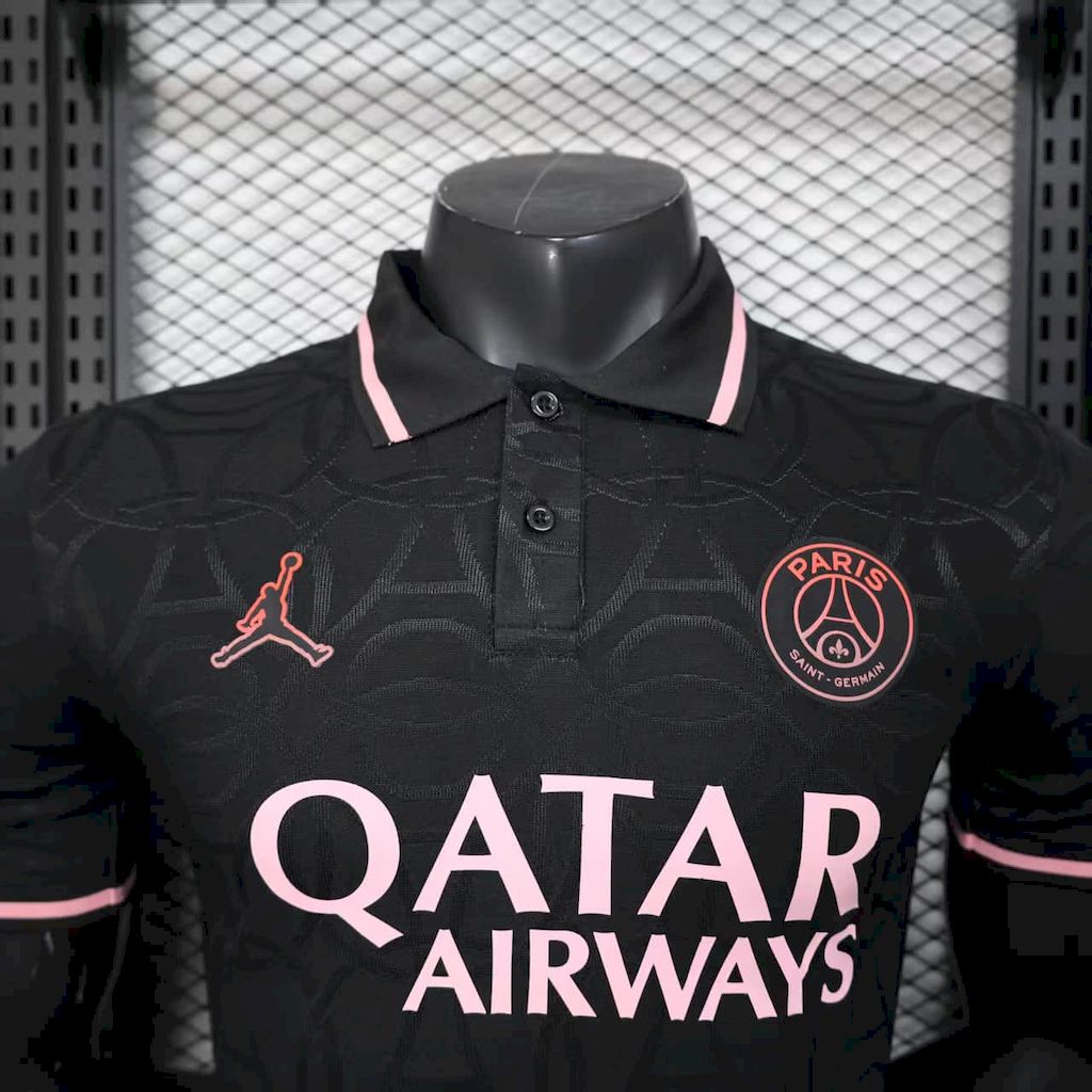 Paris Saint-Germain 2025/26 Camisola Polo Preta Versão Jogador – Homem