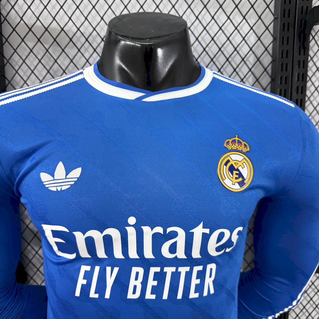 Real Madrid 2025/26 Camisola Terceira de Manga Comprida Versão Jogador – Homem