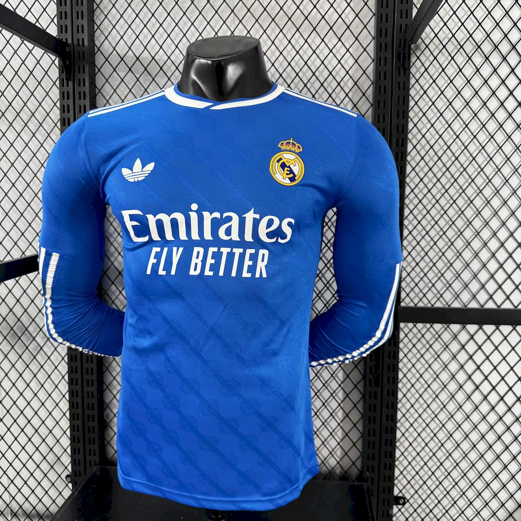 Real Madrid 2025/26 Camisola Terceira de Manga Comprida Versão Jogador – Homem