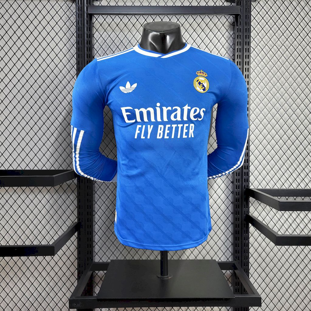 Real Madrid 2025/26 Camisola Terceira de Manga Comprida Versão Jogador – Homem