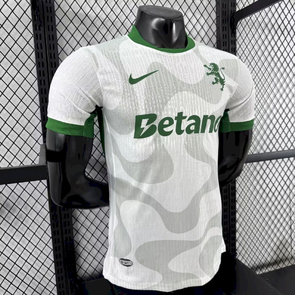 Sporting CP 2025/26 Camisola Alternativa Whtie Versão Jogador – Homem