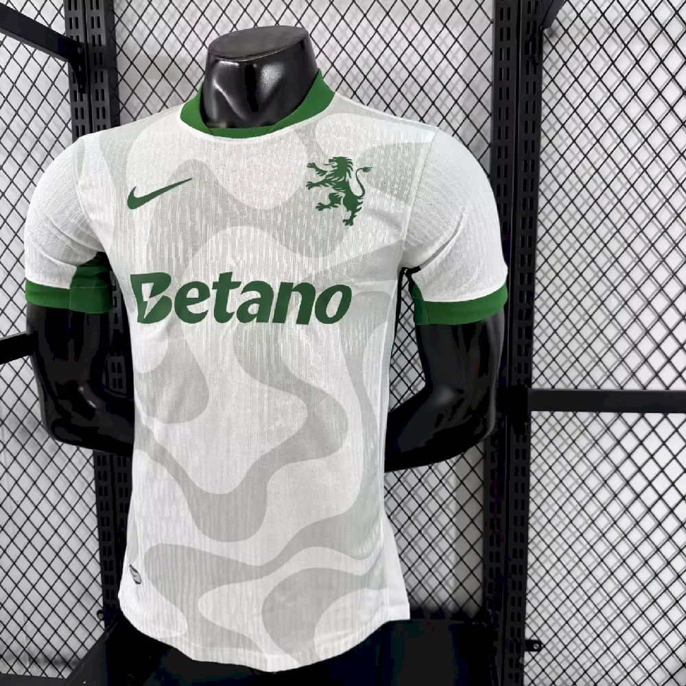 Sporting CP 2025/26 Camisola Alternativa Whtie Versão Jogador – Homem
