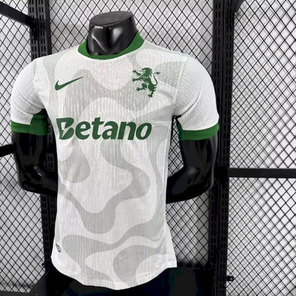 Sporting CP 2025/26 Camisola Alternativa Whtie Versão Jogador – Homem
