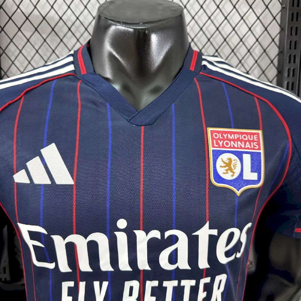 Olympique Lyonnais 2025/26 Camisola Alternativa Versão Jogador – Homem