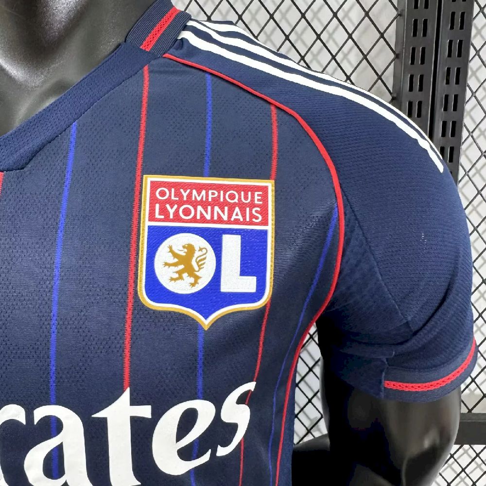 Olympique Lyonnais 2025/26 Camisola Alternativa Versão Jogador – Homem