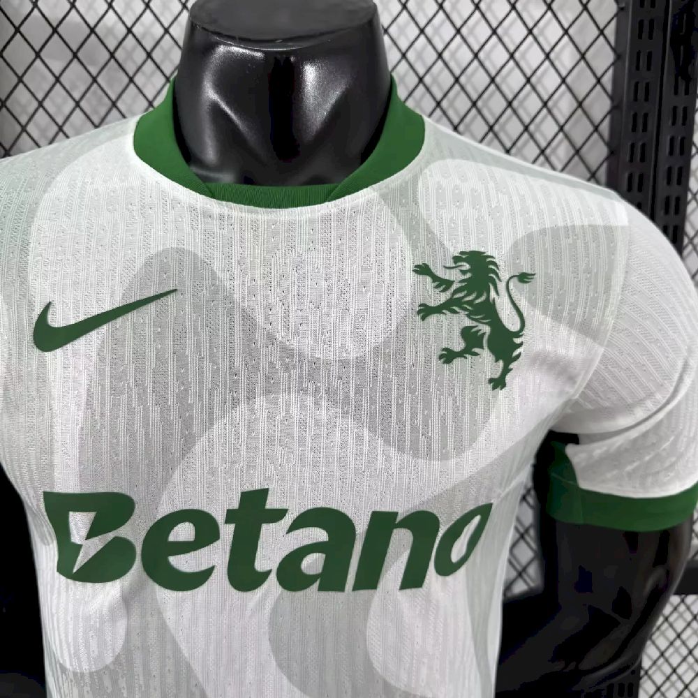 Sporting CP 2025/26 Camisola Alternativa Whtie Versão Jogador – Homem
