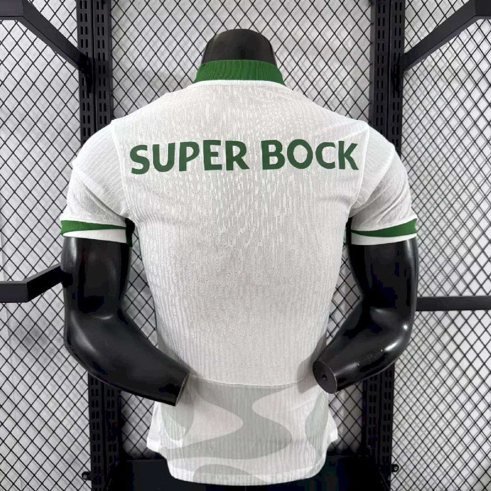 Sporting CP 2025/26 Camisola Alternativa Whtie Versão Jogador – Homem