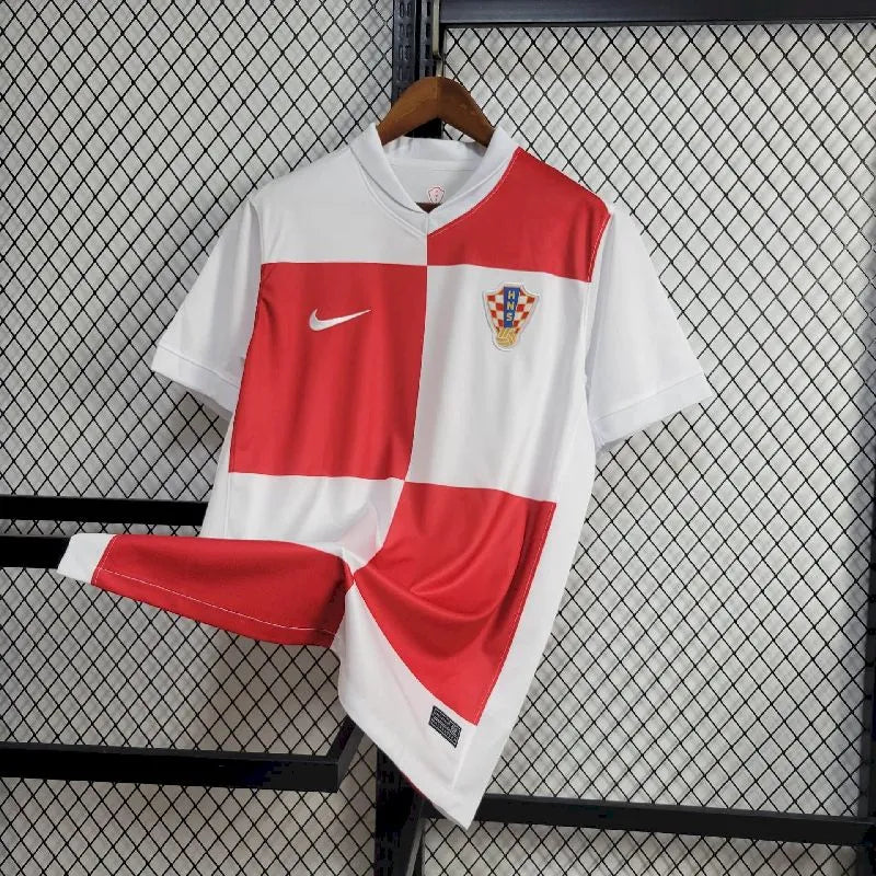 Croácia 2024/25 Camisola Principal Euro – Homem