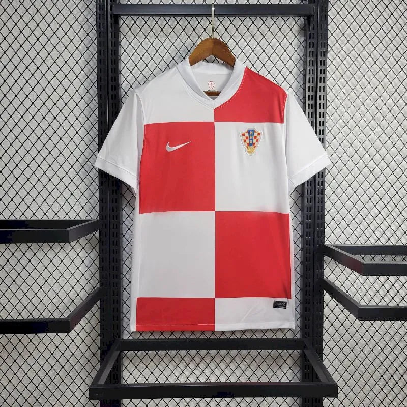Croácia 2024/25 Camisola Principal Euro – Homem