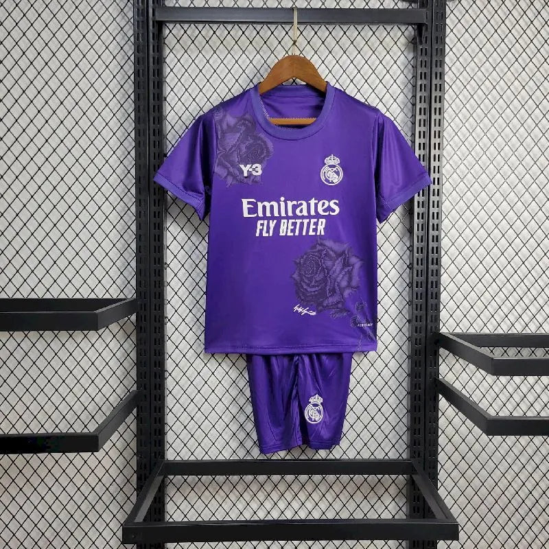 Real Madrid 2024/25 Conjunto Especial Y-3 Rose – Criança