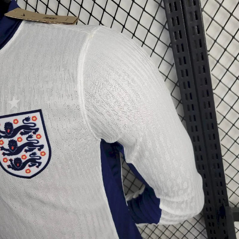 Inglaterra 2024/25 Camisola Principal Euro de Manga Comprida Versão Jogador – Homem